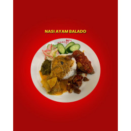 nasi ayam balado
