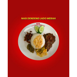 nasi dendeng lado merah
